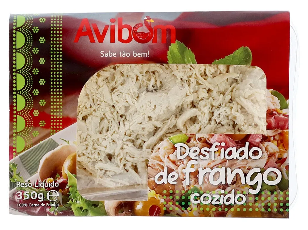 Frango cozido desfiado avibom 350 g