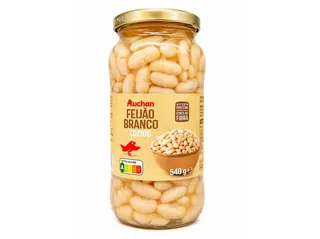 Feijão branco Auchan frasco 540(400)g