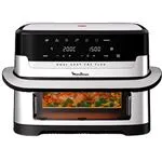 Fritadeira sem Óleo Airfryer Moulinex EZ922DF0 Dual Easy Fry Flex 9L - Aço inoxidável