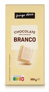 Tablete de Chocolate Branco Pingo Doce