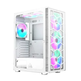 Caixa ATX Montech X3 Glass RGB Vidro Temperado Branco