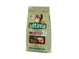 Ração gato Ultima Nature no grain salmão 1,10 kg