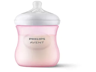 Biberão Avent natural response rosa 260 ml