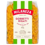 Massa de cotovelos grandes riscados, embalagem de 500g