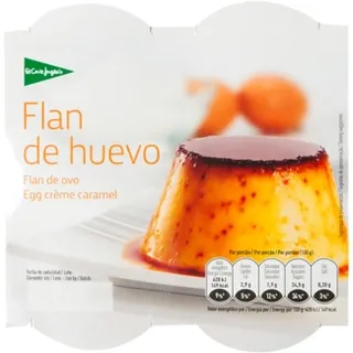 Pudim Flan de Ovo Pack 4 embalagem 100 g - El Corte Inglés