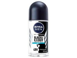 Desodorizante roll-on invisible for black & white active Nivea MEN 50 ml
