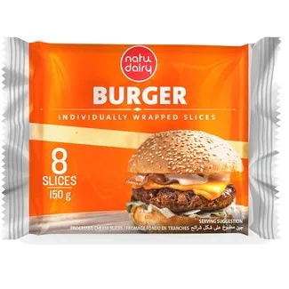 Queijo Fundido Fatias Burger unidade 150 g - Natu Dairy