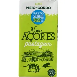 Leite de Pastagem Meio Gordo embalagem 200 ml - Nova Açores