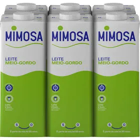 Leite UHT Meio Gordo Mimosa