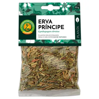 Chá erva príncipe planta, embalagem de 50g Cemporcento