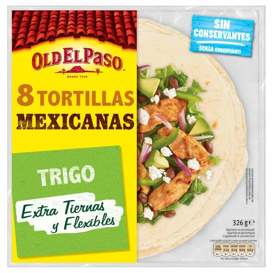 Tortilhas Old El Paso 8 unidades 326 g