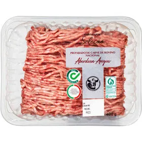 Preparado de Carne Picada de Bovino Angus Continente Seleção