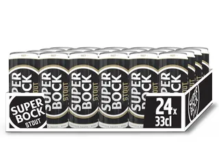 Cerveja Super BOCK preta stout lata 24 x 0,33 L