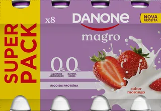 Iogurte Líquido Magro Morango Pack 8 Danone