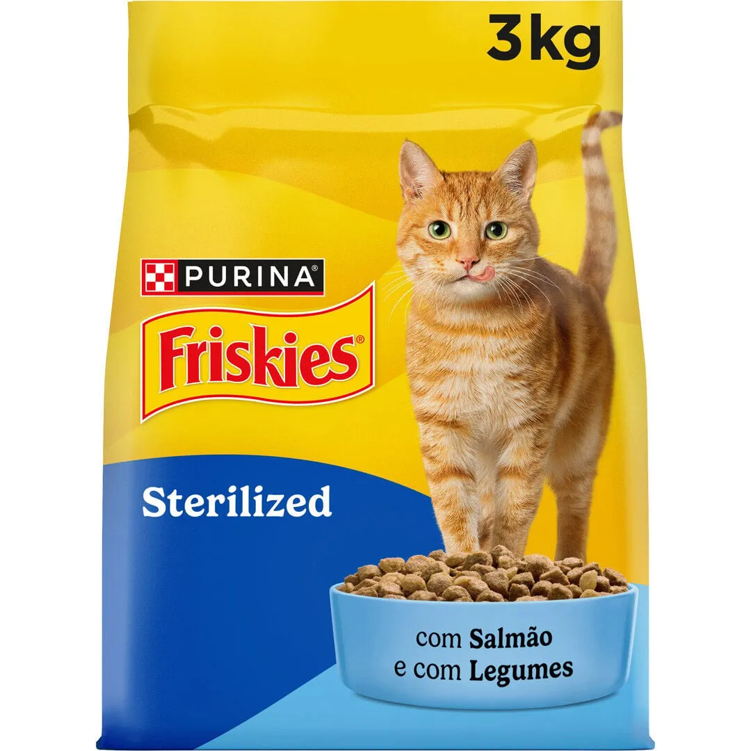 Comida Seca para Gato Esterilizado com Salmão