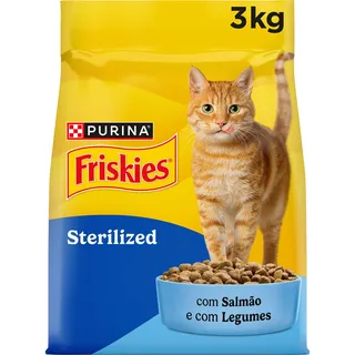 Comida Seca para Gato Esterilizado com Salmão Purina Friskies