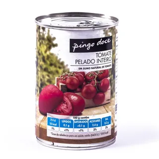 Tomate Pelado Inteiro Pingo Doce