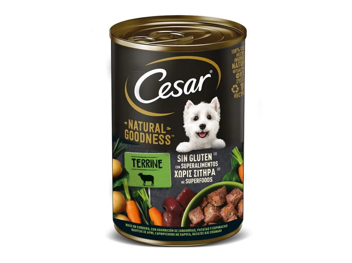 Comida húmida para cão Cesar borrego 400 g