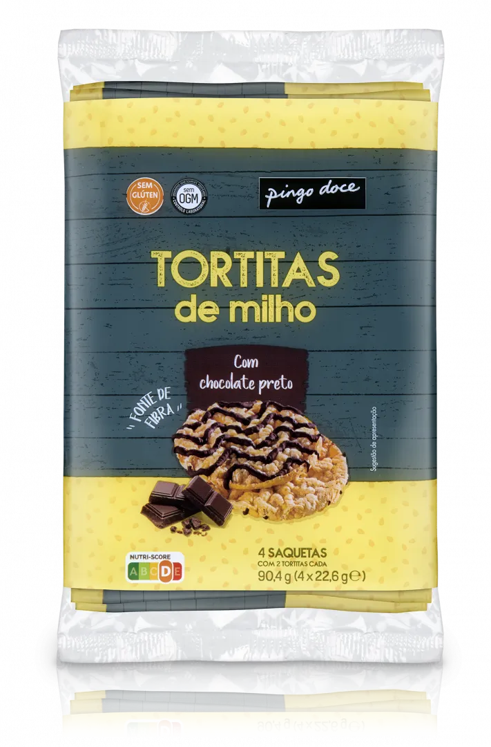 Tortitas de Milho com Chocolate Negro