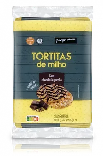 Tortitas de Milho com Chocolate Negro Pingo Doce