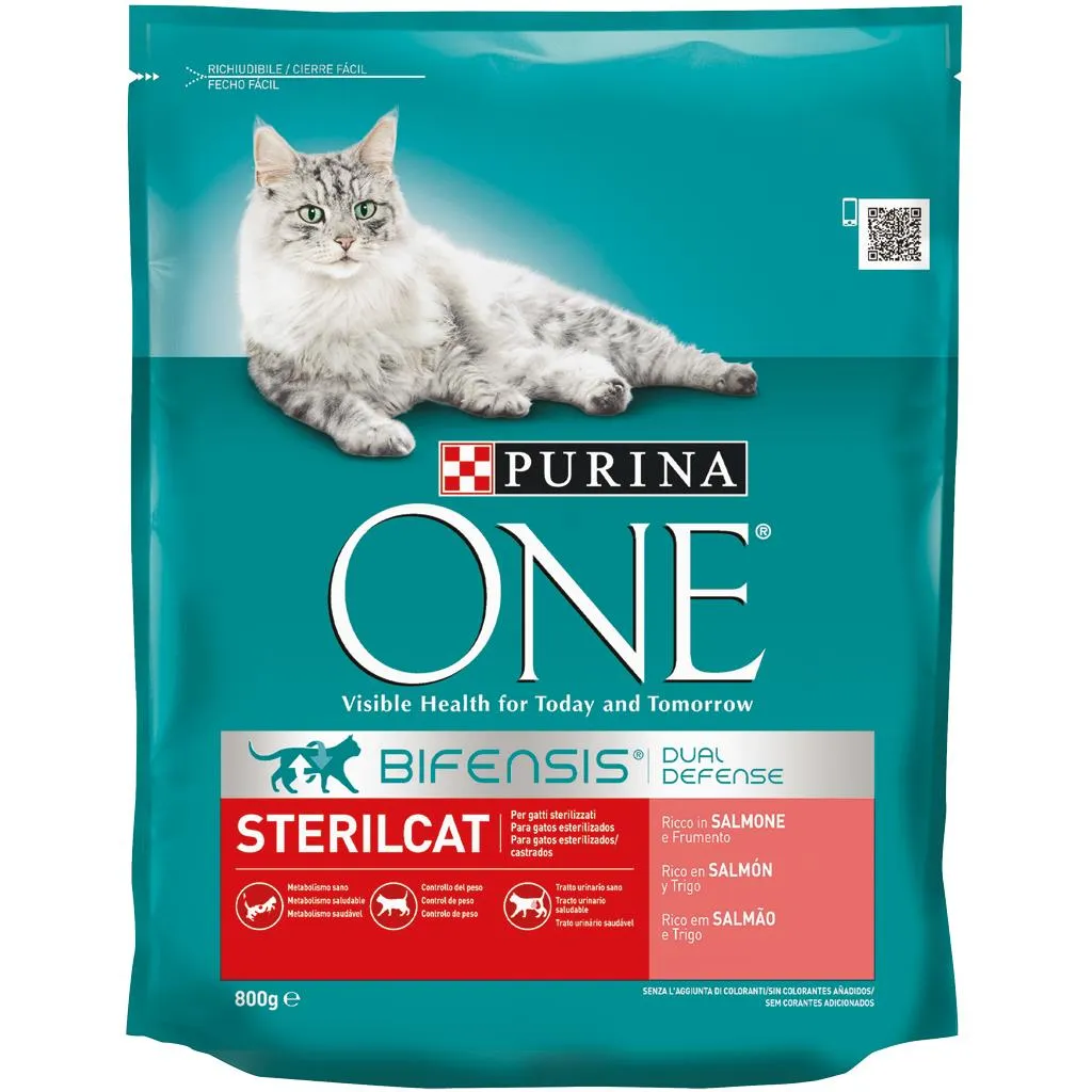 Ração para gato esterilizado com salmão