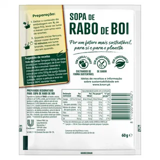 Sopa de Rabo de Boi Receita Económica Knorr