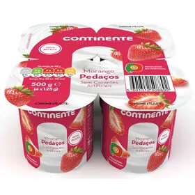 Iogurte Pedaços Morango Continente