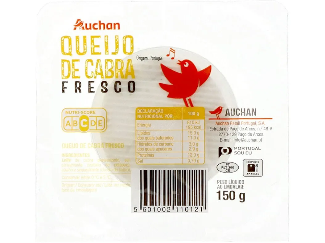 Queijo de cabra fresco Auchan 150 g