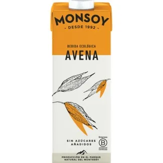 Bebida de Aveia Bio embalagem 1 L - Monsoy