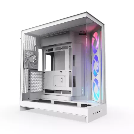 Caixa E-ATX NZXT H9 Flow RGB Branca (2025) Vidro Temperado