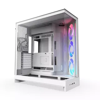 Caixa E-ATX NZXT H9 Flow RGB Branca (2025) Vidro Temperado