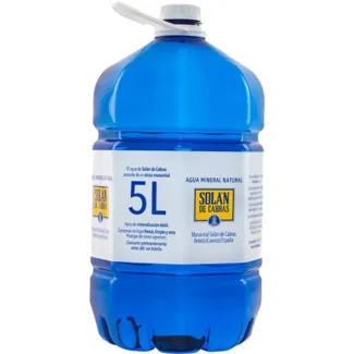 Água sem Gás garrafão 5 L - Solan De Cabras