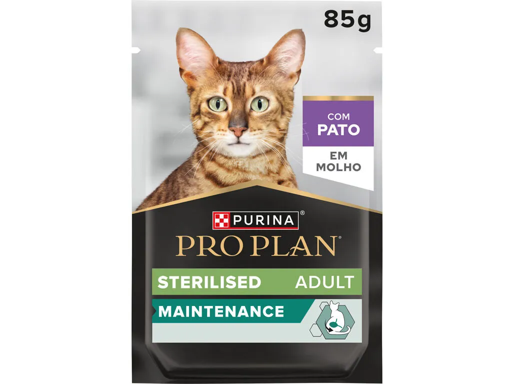 Comida húmida para gato PRO PLAN esterilizado pato 85 g