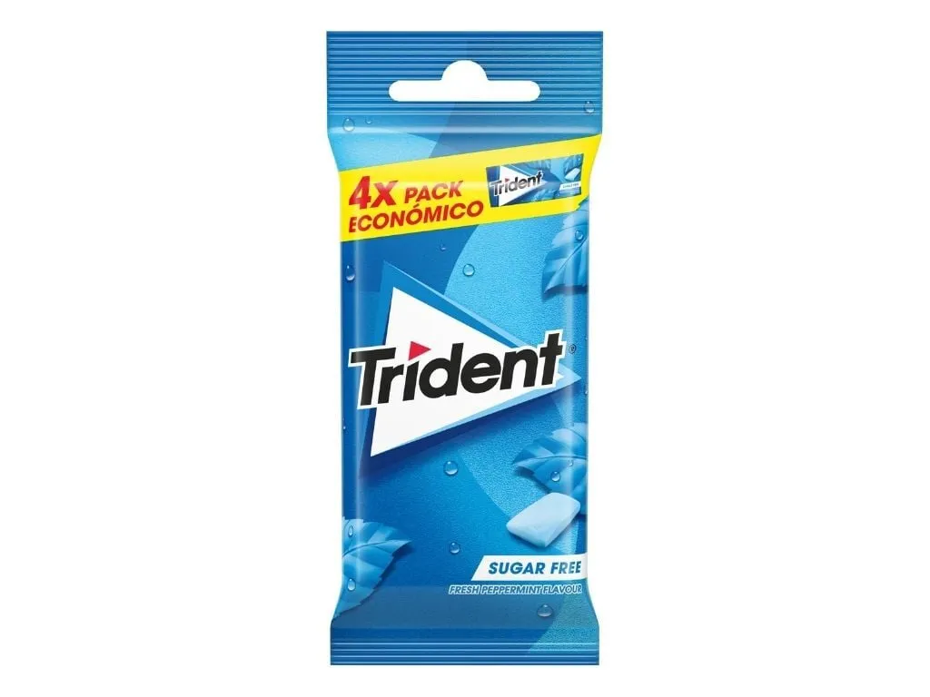 Pastilhas elásticas Trident fresh peppermint 56 g