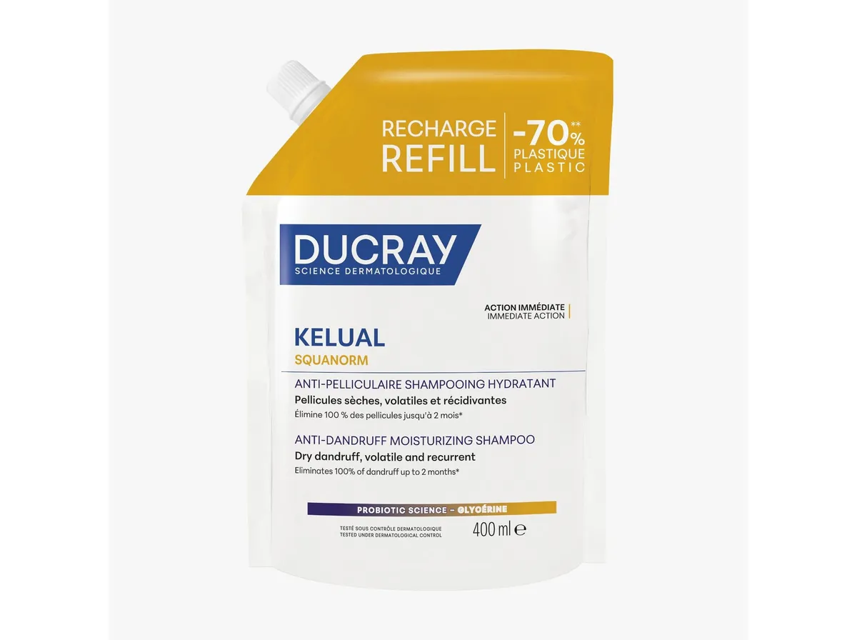 Recarga champô Ducray kelual squanorm seca 400 ml