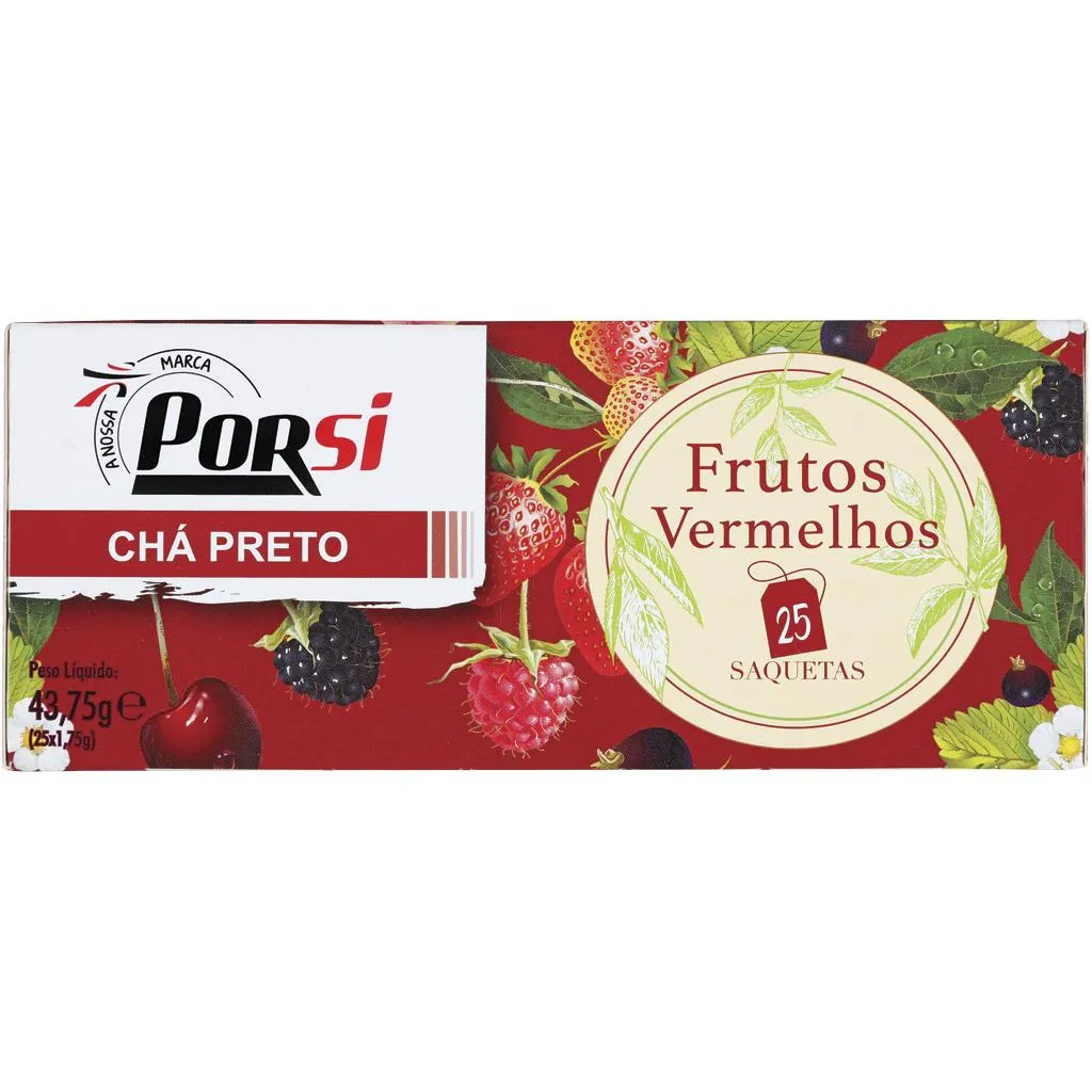 Chá Preto Frutos Vermelhos