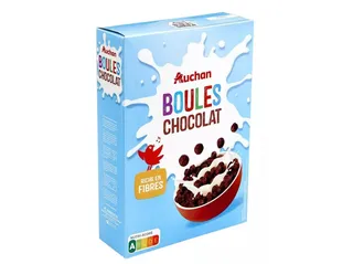 Bolas de cereais Auchan com chocolate 375 g