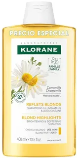 Klorane Shampoo Camomila Limpa e Ilumina 400 ml