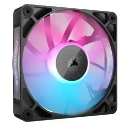 Ventoinha 120mm Corsair 2100RPM iCUE Link RX120 RGB 4 Pinos PWM Preta (Single Pack)