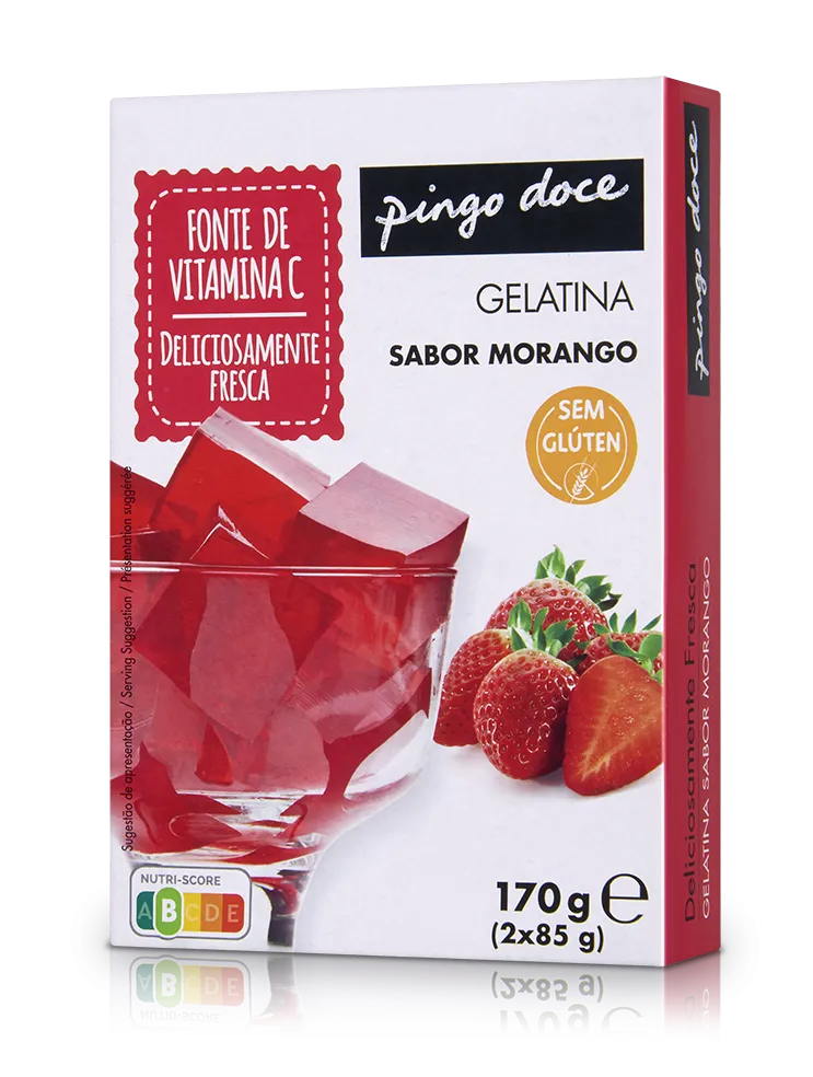 Gelatina em Pó de Morango