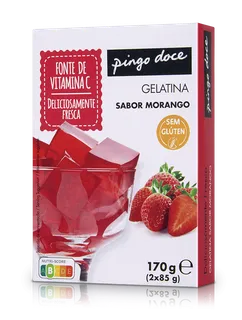 Gelatina em Pó de Morango Pingo Doce