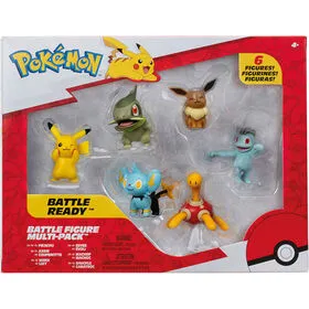 Pokémon - Pack 6 Figuras de Combate Kanto