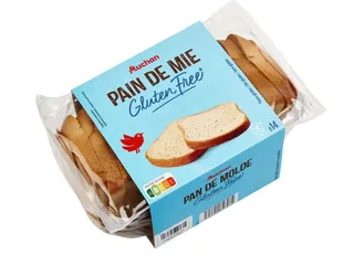 Pão de forma Auchan sem glúten 400 g