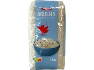 Arroz agulha Auchan extra longo branqueado 1 kg