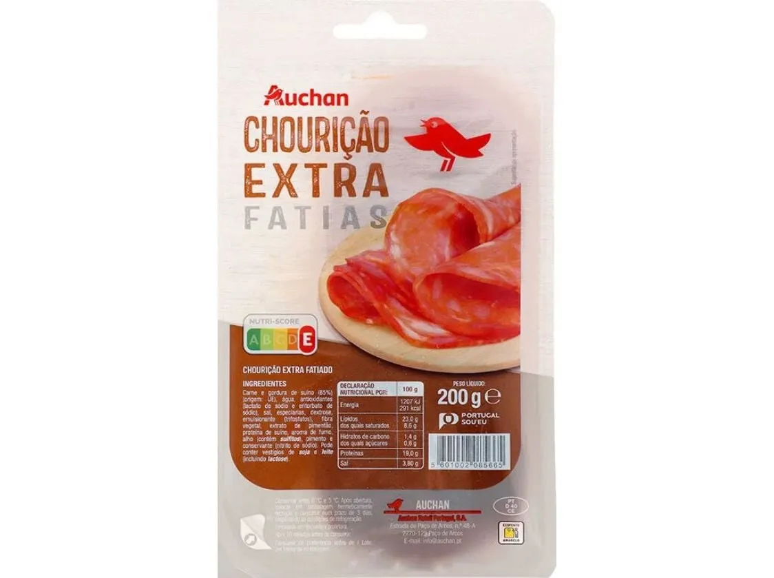 Chourição Auchan fatias 200 g