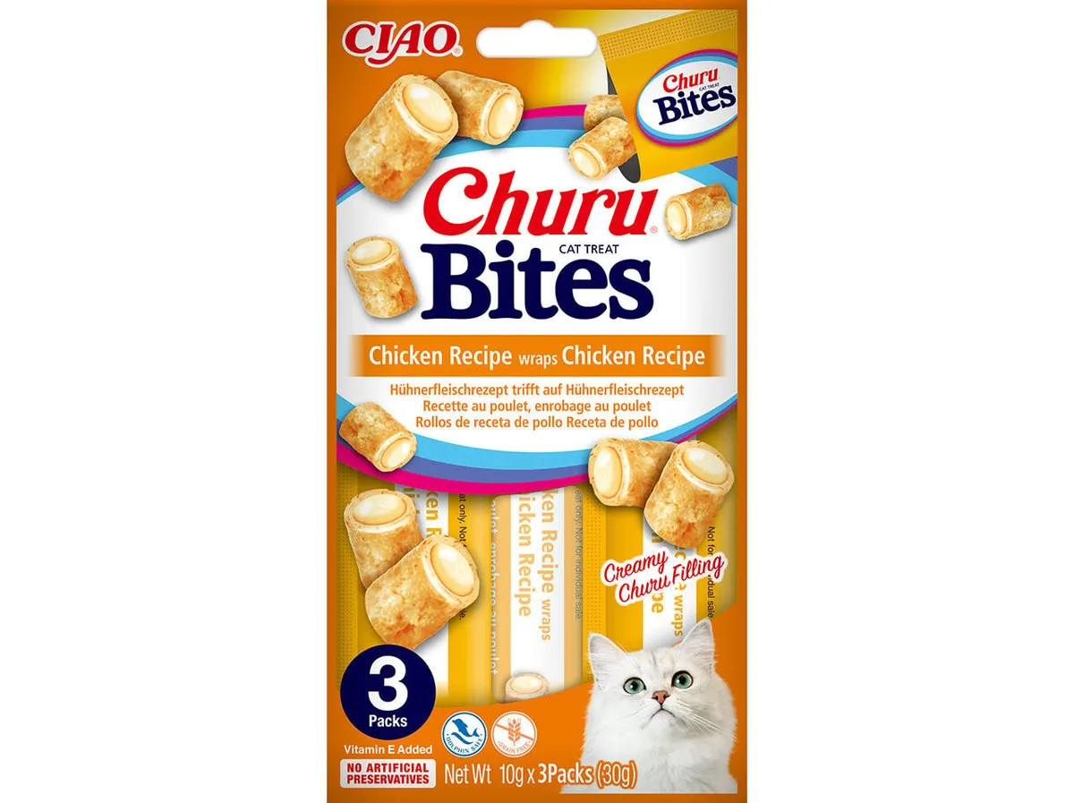 Snacks para gato CIAO churu frango 3 x 10 g