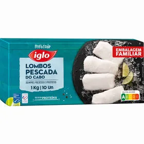 Lombos de Pescada do Cabo Ultracongelada Iglo