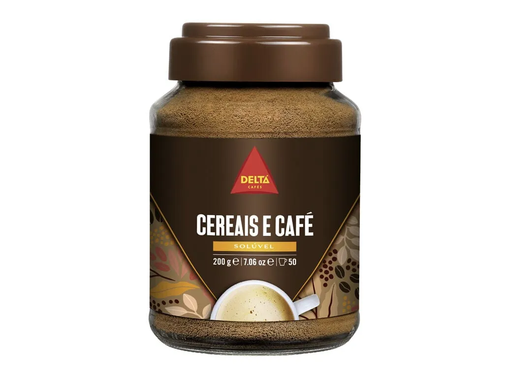 Café Delta mistura cereais e café solúvel 200 g