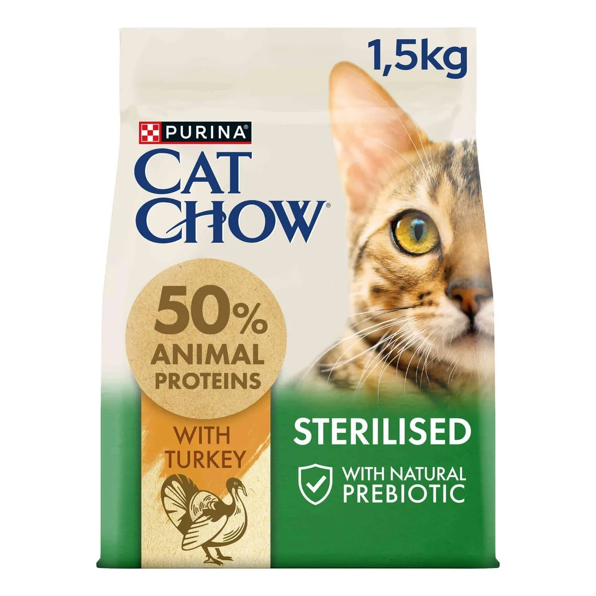 Ração para Gato Adulto Esterilizado Peru Purina Cat Chow 15 kg