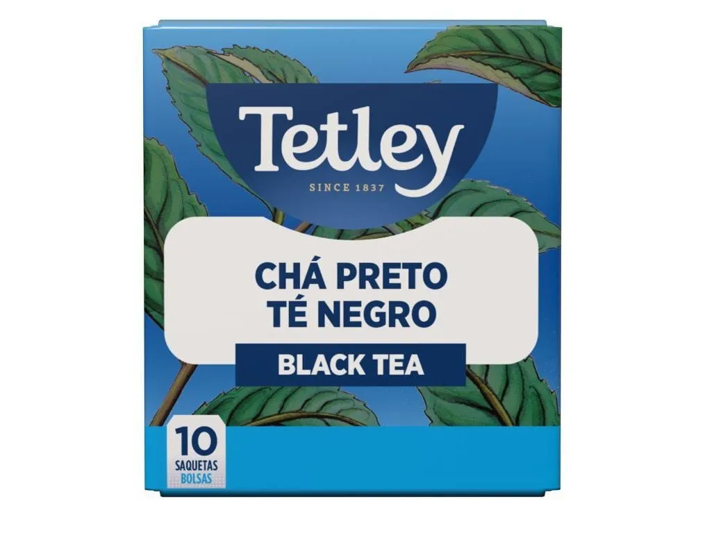 Chá Tetley preto 10 saquetas